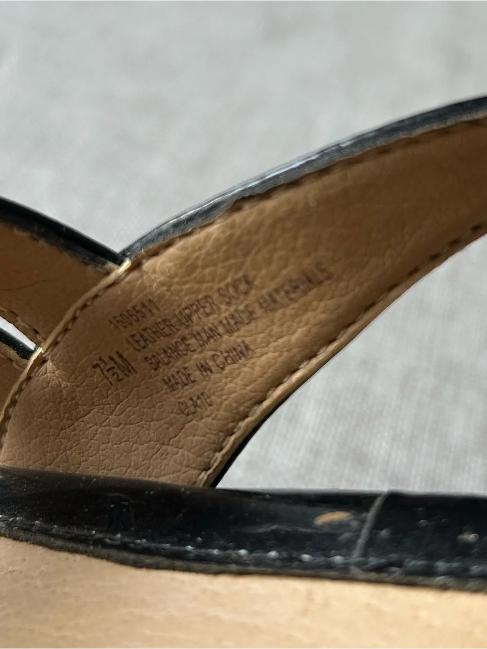 Sofft Black Patent Multi-Strap Slingback Heels